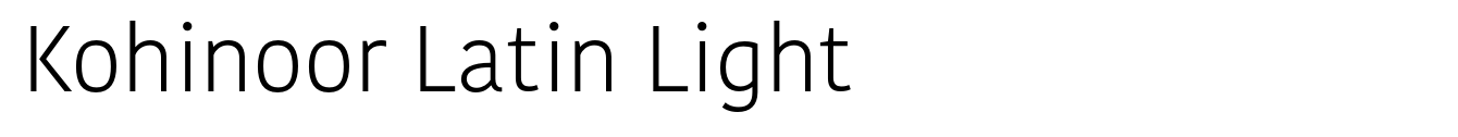 Kohinoor Latin Light